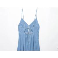 BUNO-verano 2025 nueva falda larga suelta adelgazante que cubre el vientre estilo de vacaciones temperamento francés hermoso vestido sin mangas. - details 4