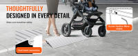 SucceBuy Rampa de umbral de puerta, rampa de aluminio para silla de ruedas, acceso modular ajustable para puertas, scooters, sillas eléctricas - details 3