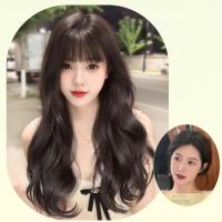 Peluca sintética de estilo coreano con flequillo, postizos con clip, peluca larga ondulada y rizada, cabello falso invisible, cosplay, pelucas de lolita para mujer - details 5