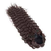 Cola de caballo rizada con cordón, estilo cornrow, con clip, efecto ombré, onda profunda, extensión de cola de caballo larga, postizo de cola de caballo - details 7