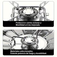 Estufa de camping portátil a prueba de viento - Acero inoxidable, diseño plegable, ideal para aventuras al aire libre, senderismo y picnics. - details 3