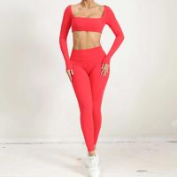 Nuevo TRE de 2 piezas, pantalones cortos deportivos, conjunto de body, ropa deportiva para mujer, traje de yoga para fortalecimiento de gimnasio - details 27