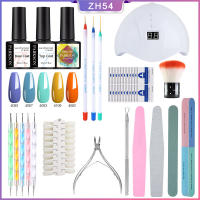 Parkson-máquina pulidora para uñas, juego de manicura y secador de uñas, esmalte de Gel de 5 colores, decoraciones artísticas, Kit de uñas eléctrico - details 3