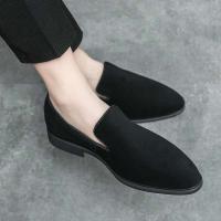 2024 zapatos puntiagudos ocasionales del negocio de los hombres del cuero del ante de la oficina del nuevo producto Chaussures Homme Cuir - details 9