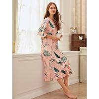 Moda Casual para Mujer DUTRIEUX Vestido Largo con Borde de Encaje Impreso - details 1