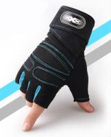 Guantes De Ejercicio Para Hombres Y Mujeres Con Encaje En La Muñeca Medio Dedo Para Levantamiento De Pesas Deporte Ciclismo Motociclista Gimnasio - details 5