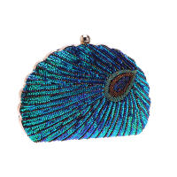 Bolso de mano con forma de concha para mujer, monederos de lentejuelas, bolsos de diseñador de lujo, bolso de noche bordado Retro, bolso de fiesta femenino - details 4