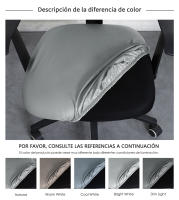 1 Juego de Funda para silla de oficina, cubierta para silla de oficina,Estilo Cuero,Cubierta para asientos de ordenador, no Incluye Sillas - details 2