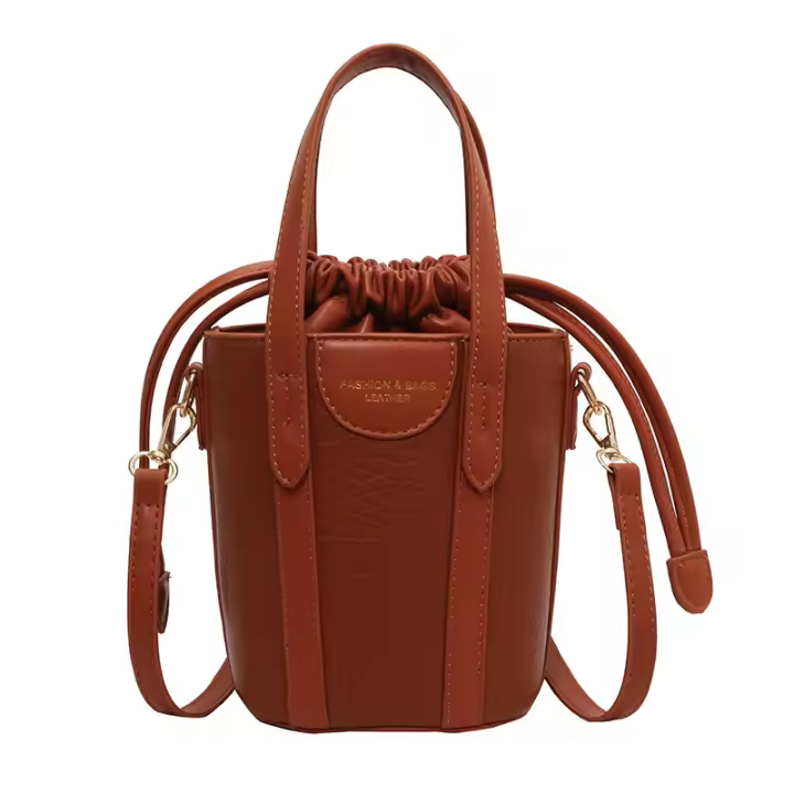 Bolso de Barril de Agua de Colo Puro para Mujer, sencillo Bolso de hombre, relajo, Bolso de Bolso inclinado portátil - 1