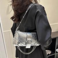 Bolso gótico de mujer retro con correa de cuero con cremallera, casual - details 15