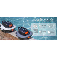 Limpiador de piscinas inalámbrico Vidapool con sistema de navegación avanzado, perfecto para piscinas sobre el suelo y planas, motores duales, - details 7