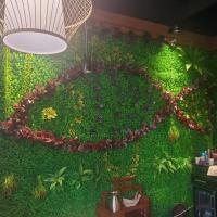 Panel de pared de plantas artificiales DIY, girasol, vida eterna, alfombra de eucalipto Artificial, sin riego, protección UV - details 30