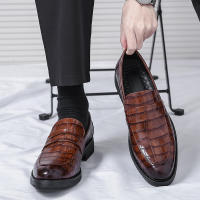 Zapatos Lefu para hombre, calzado sencillo y versátil con relieve sonriente, moda británica de negocios, talla grande - details 9