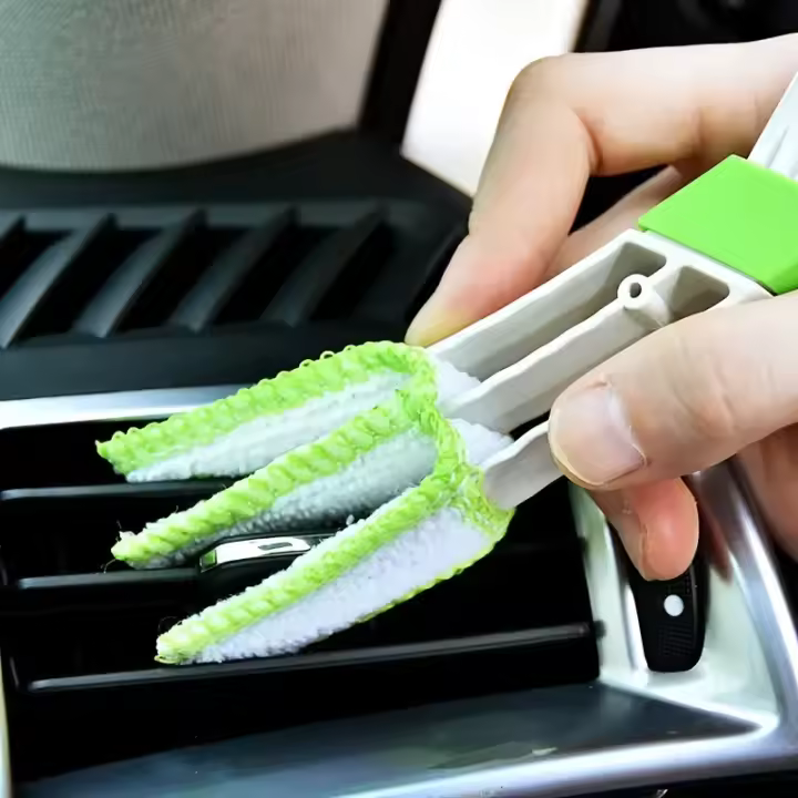 Limpiador de Aire de Coche de Doble Fin Cepillo de Limpieza Portátil de Micro Fibra con Cubierta Desmontable Equipo de Limpieza de Lavandería - 1
