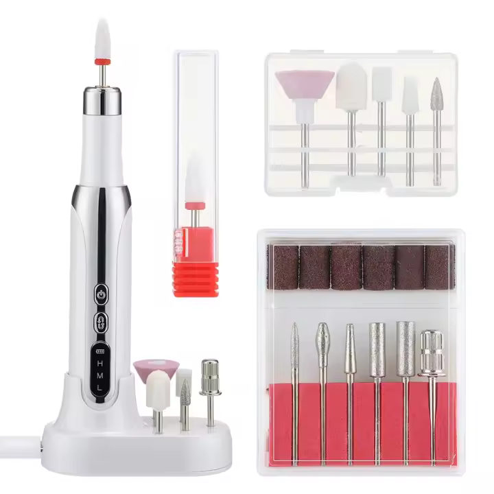 Taladro eléctrico profesional para uñas Máquina pulidora Eliminación de piel muerta Lijado artístico Pluma Pulidor de uñas Herramientas y equipo de manicura - 1