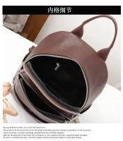 Mochila retro simple de cuero casual para viajes diarios, primera capa de cuero de vaca, mochila para mujer, bolso de cuero suave. - details 8