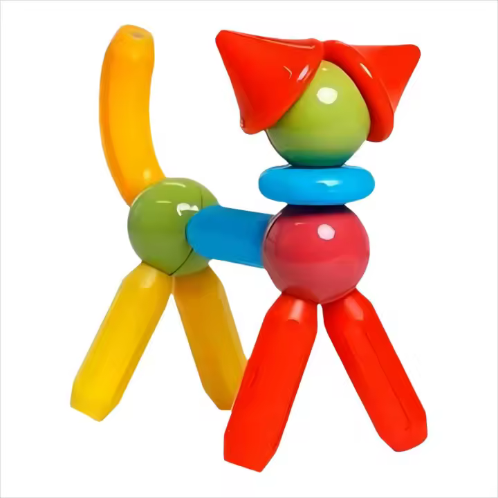 26 piezas de bloques de construcción de barras magnéticas magnéticas juegos de bloques de construcción juguetes educativos Montessori para niños regalos para niños - 1
