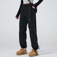 2024 Decheng logo impermeable al viento carga y mujeres, pantalones de nailon corredores, cremallera desmontable, múltiples bolsillos para hombres - details 8