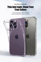Funda de teléfono transparente ultrafina de TPU para iPhone 11 12 13 14 15 16 Pro X XR XS Max 7 8 Plus, funda transparente suave de silicona a prueba de golpes - details 0