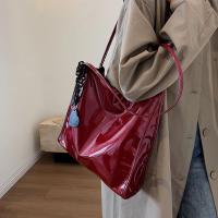 Bolso de hombro de charol para mujer, bolso de mano informal Vintage, bolso de compras de gran capacidad - details 11