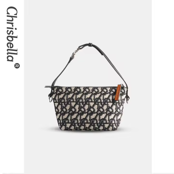 Bolso de hilo bordado para mujer, bandolera versátil, bolso de hombro para axilas, transfronterizo, otoño e invierno, 2025 - 1