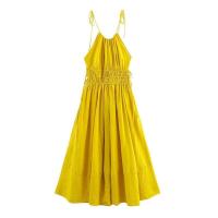 Vestido casual suelto con tirantes y cuello redondo, estilo de vacaciones en la playa, nueva ropa de mujer para el verano de 2025 - details 2