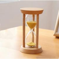 Reloj de arena de madera sin deformación para niños, cronómetro redondo de 1/3/5 minutos, duradero, 5 colores, conexión estable, juguete - details 7
