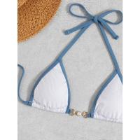 Bikini Micro Sexy Para Mujer 2023 Conjunto De Baño Con Cadena Estilo Brasileño Bikini De Tanga Traje De Baño De Playa Low Waist Sin Aros - details 25
