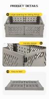 Cesta plegable de plástico de color bonito, caja de fideos planos pastel, función de almacenamiento, organización para dormitorio, oficina y aula, 4 bolsas - details 3