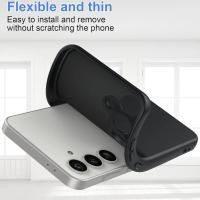 Para Samsung Galaxy S24 Plus S23 S22 S21 S20 Ultra S24 Plus funda S23FE A16 A06 A05 A25 A55 5G funda trasera de silicona negra para teléfono - details 2