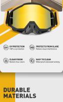 Scvcn gafas de sol a prueba de viento para motocicleta, lentes de visión amplia para deportes al aire libre, equitación, Motocross, esquí, UV400, máscaras para hombres - details 2