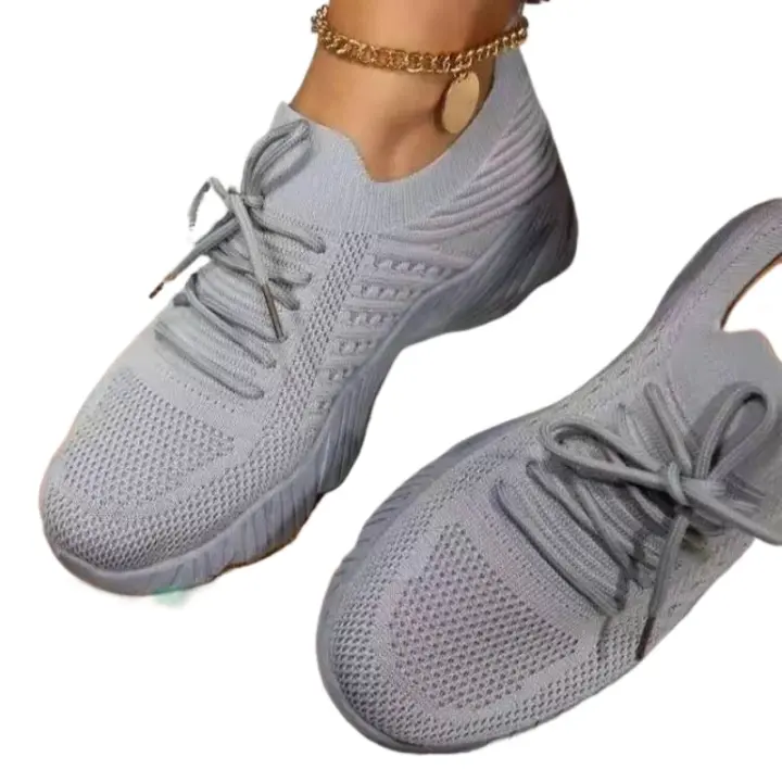 Zapatillas deportivas para mujer, calzado informal, respirables del punto de la mosca de la malla - 1