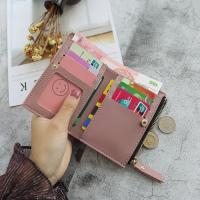 Cartera corta coreana para estudiantes, billetera de cuero PU con cremallera, flores bordadas, Mini bolso para mujer - details 10