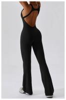 Traje de Yoga para Mujer con Almohadilla de Pecho Aéreo Sin Mangas de Ballet Danza Fitness Deporte Gimnasio Ropa Deportiva Material Exterior de Nylon Temporada Primavera/Verano - details 31