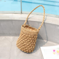 Bolso de hombro hecho a mano para mujer, bolsa de playa con diseño tejido de paja, Bolso pequeño de viaje - details 17