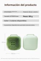 Nuevo cepillo de baño con airbag, cepillo de baño de silicona suave y no dañino, cepillo de baño con gancho de limpieza masajeadora - details 0