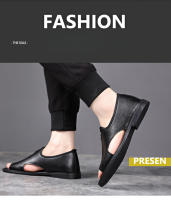 Nuevas Sandalias de Verano 2025 Zapatos Casuales para Hombres de Suela Suave y Transpirable de Cuero Antideslizante al Aire Libre - details 12
