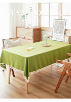 Manteles grises con borlas de algodón, mantel de granja, mantel rectangular para cocina, comedor, pieza - details 0