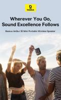 Baseus AeQur 30 Mini altavoz bluetooth portátil, IPX6 resistente al agua, Controladores grandes de 40 mm, altavoz bluetooth - details 0