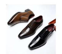 Zapatos formales de cuero para boda, clásicos, a la moda, para hombre, vestido de fiesta de oficina, zapatos para hombre - details 11