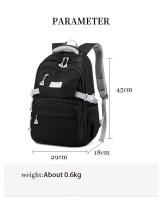 Bolsa escolar para estudiantes, morral sencillo de color sólido para mujer, morral escolar juvenil - details 9