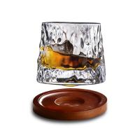 Vasos de Whisky giratorios con Base, vaso de cristal de Ron giratorio de 360 grados para cóctel y fiesta - details 4