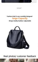 Mochila antirrobo con cremallera para mujer, bolso de mano de hombro de moda con correa extraíble para el trabajo - details 5