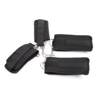 Conjunto de restricción BDSM Bondage esposas y tobilleras esclavo en la cama pierna abierta coqueteo juguetes sexuales para mujeres parejas erótico sin vibrador - details 9