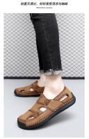 2025 nuevo verano Baotou sandalias de hombre transpirable Casual zapatos de playa huecos grandes - details 12