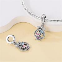 Pulsera de plata de dos tonos con colgante triple celestial de cuentas en forma de corazón para la fabricación de joyas - details 46
