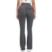 Pantalones de cintura alta para mujer cómodos, elásticos, estilo feliz - details 14