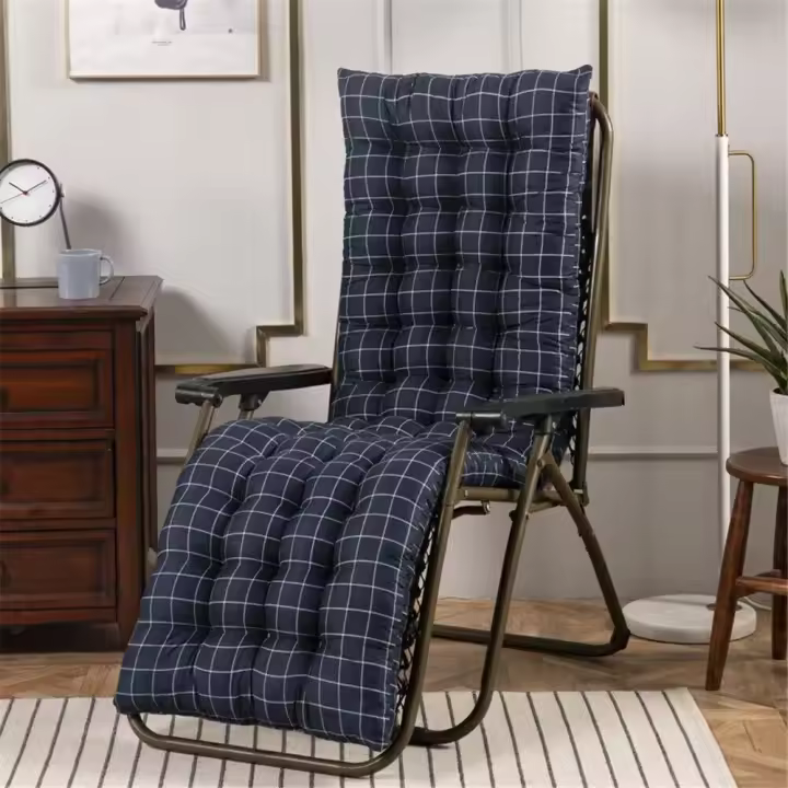 Cojín grueso de algodón para banco, cojín de reemplazo para silla basculante, para jardín y exteriores, para las cuatro estaciones - 1