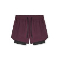 Pantalones Cortos de Nylon con Bolsillo Ideal para Entrenamiento Muscular y Correr 2 en 1 Deportiva - details 4