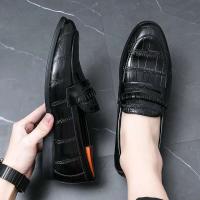 Zapatos Para Hombre de cuero repujado, informales, lujosos, británicos, formales, Oxford - details 12
